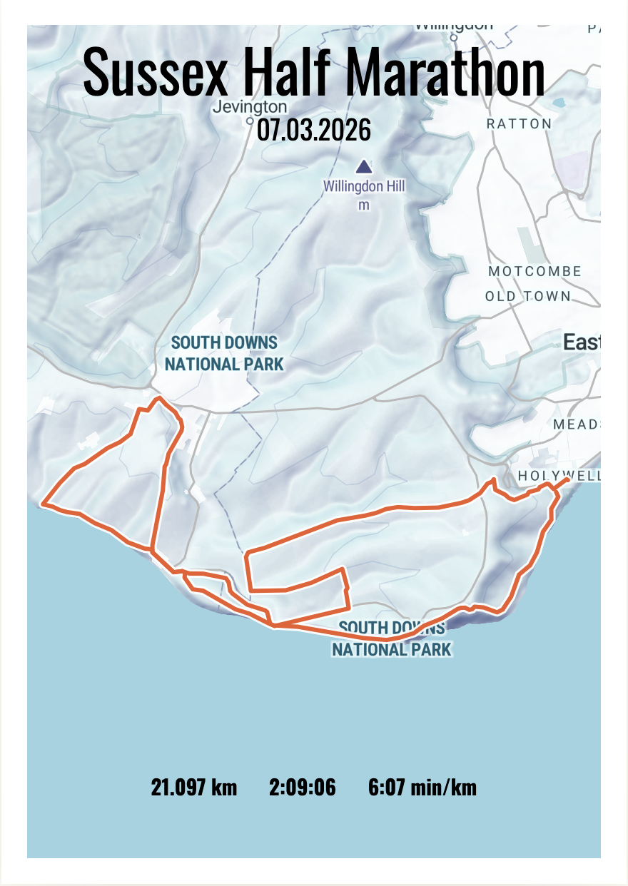 Half marathon poster example